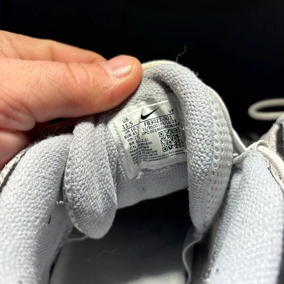 Nike Air More Uptempo 96 Photon Dust Grey-Metallic Silver, Size 11.5 FB3021-001 - Picture 7 of 8